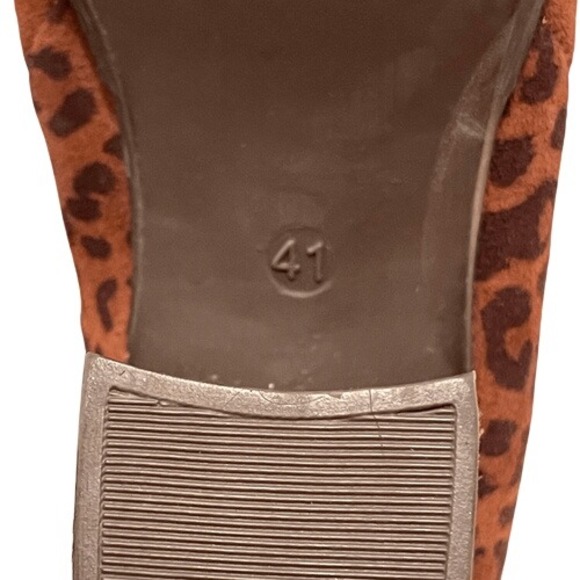 Bos & Co Belfield Waterproof Suede Leopard Print Booties Brown EU 41 / US 10.5 - Picture 10 of 10